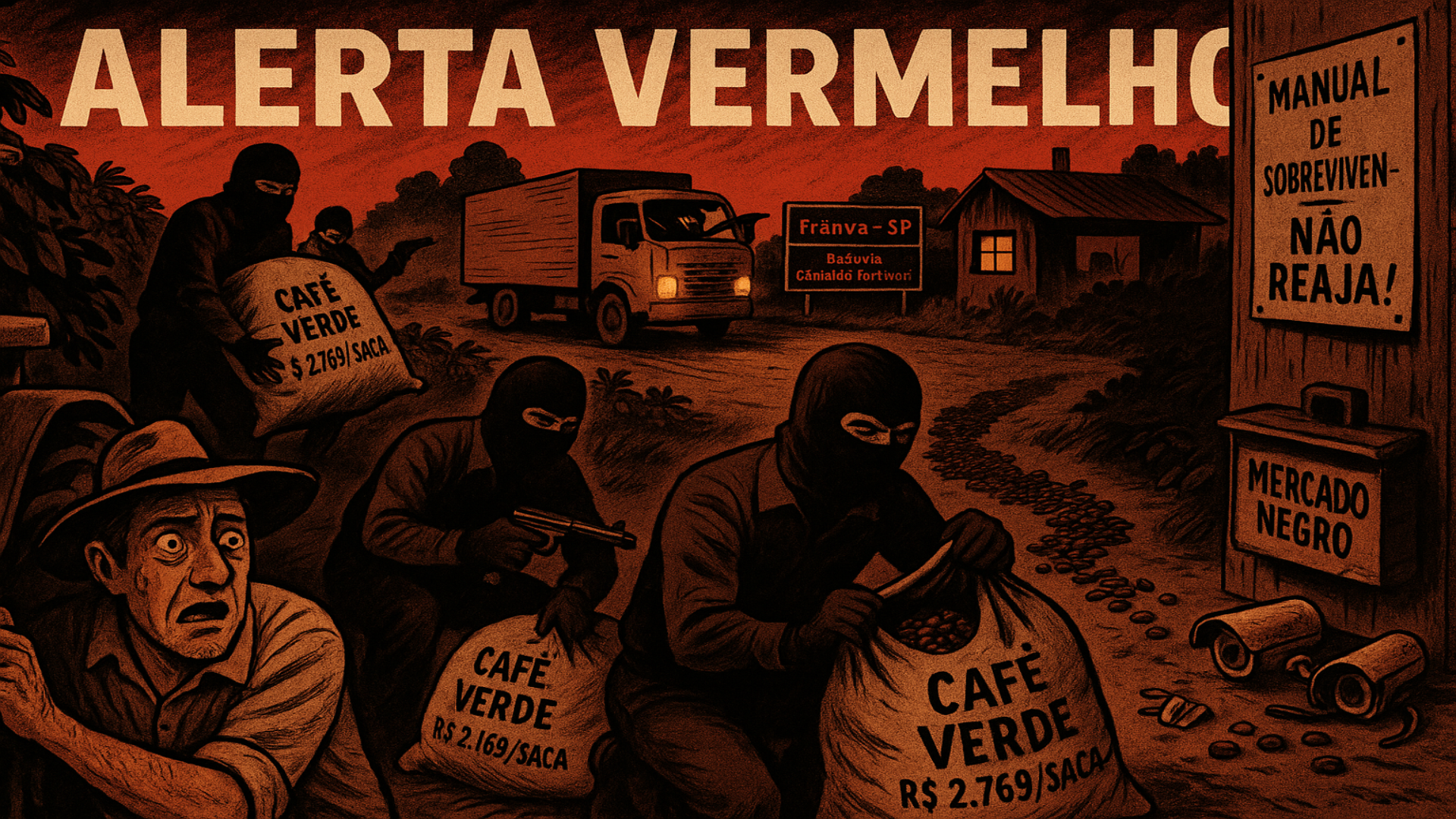 🚨 ALERTA VERMELHO: Quadrilhas Armadas Aterrorizam Produtores de Café no Interior