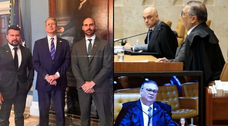 BOMBA: Trump reúne Eduardo Bolsonaro e Paulo Figueiredo NA CASA BRANCA para julgamento secreto de Jair Bolsonaro