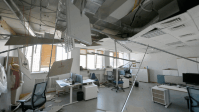 URGENTE: Bombardeio russo arrasa prédio da União Europeia em Kiev e deixa multidão de vítimas;