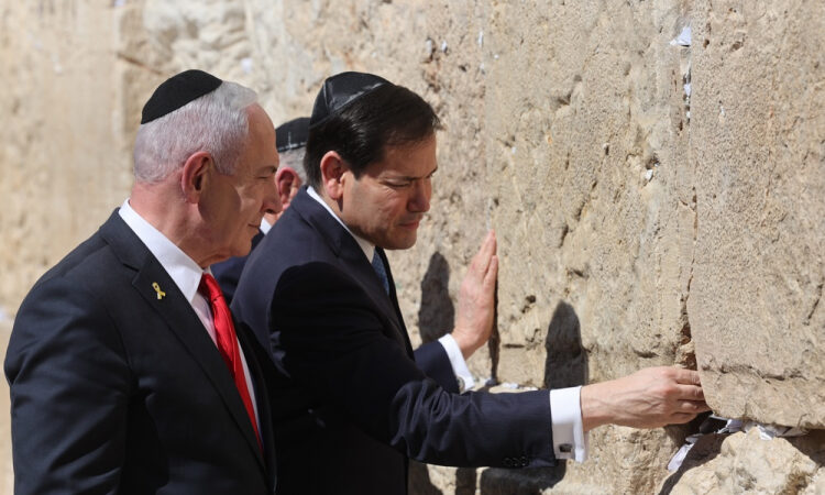 Netanyahu e Rubio abraçam aliança histórica USA-Israel no Muro das Lamentações
