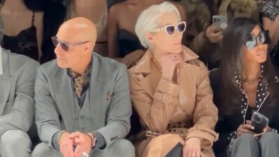Meryl Streep e Stanley Tucci chocam ao reviver O Diabo Veste Prada em desfile surpreendente da Dolce & Gabbana!