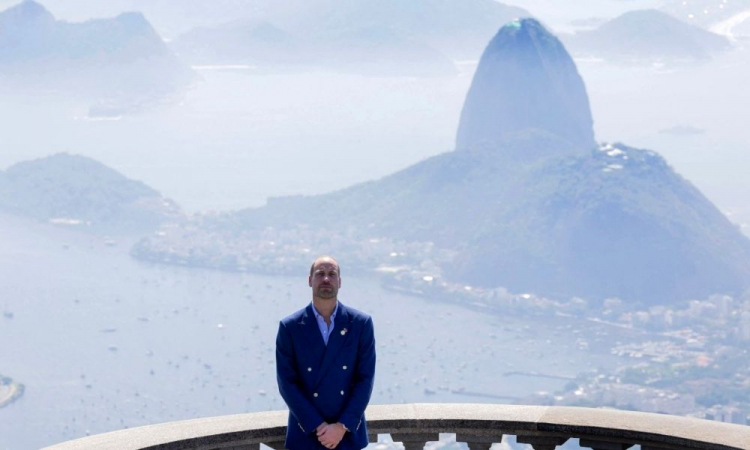PRÍNCIPE WILLIAM NO BRASIL: Momento épico ao recriar foto de Lady Di no Cristo Redentor e entregar prêmio Earthshot de  MILHÕES!