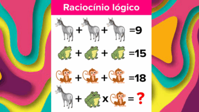 Descubra o Resultado 🐴 + (2 🐸 × 🐒) Qual será a resposta correta ?