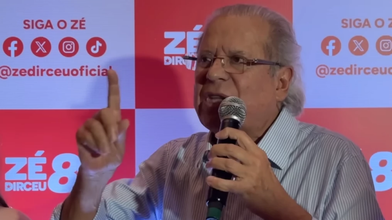 José Dirceu aos 80 anos declara revolução contra Flávio em festa explosiva