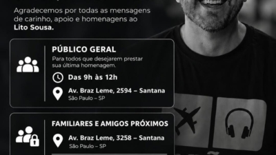 Lito Sousa morre e velório aberto ao público em SP; saiba onde e horário do adeus